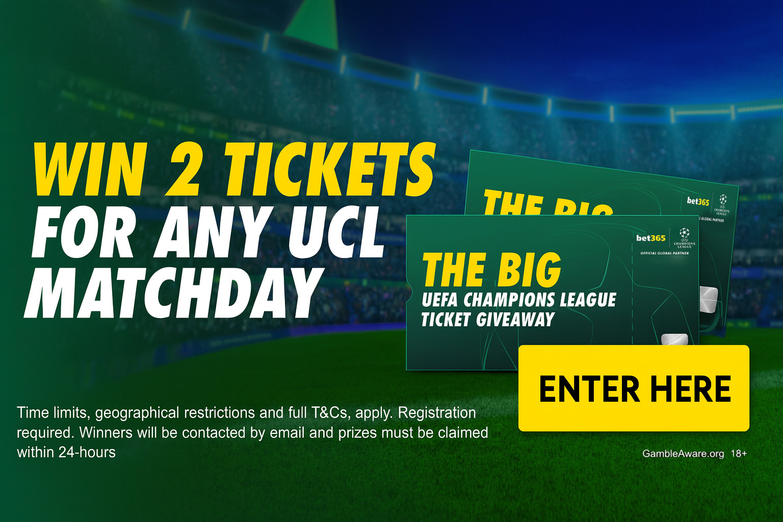 Bet365 Big Ticket Giveaway Returns for 2025/26 UEFA Champions League Season